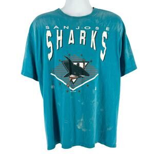 90s NHL San Jose Sharks Starter tshirt 1990s vintage